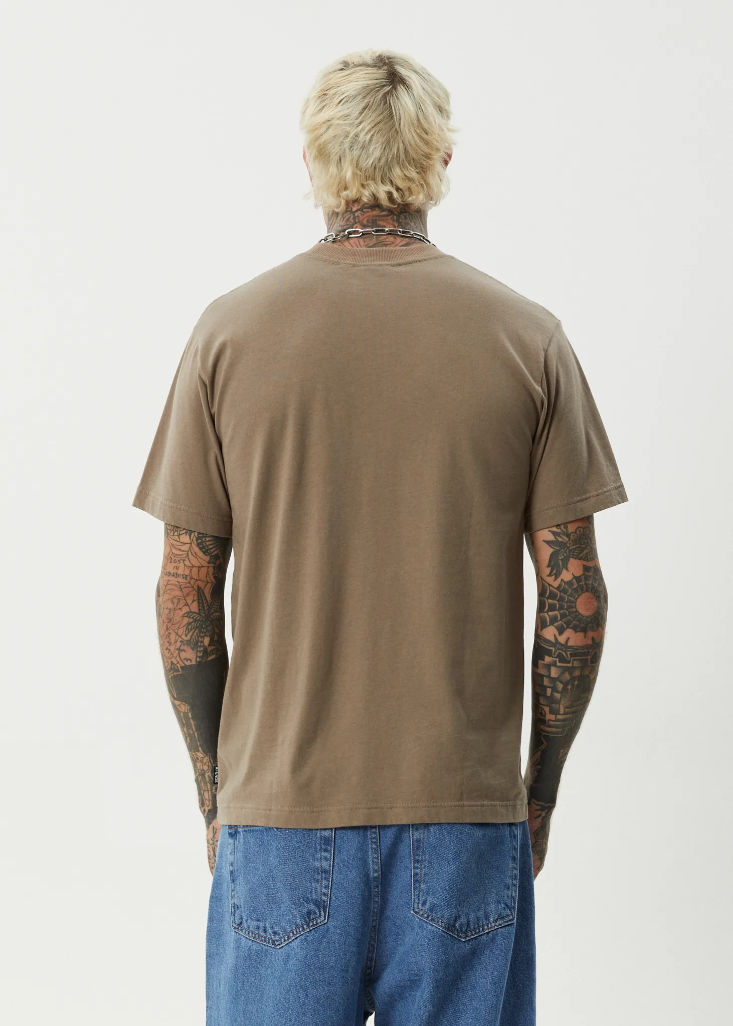 AFENDS Mens Thrown Out - Retro Tee - Fossil sold by Afends product image thumbnail 5