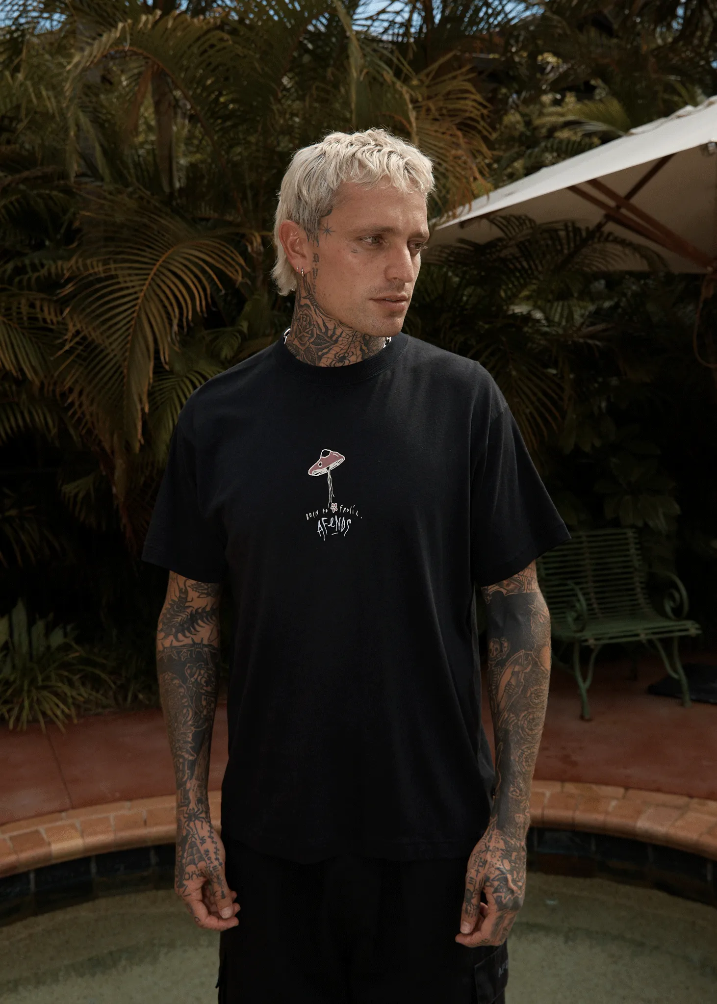 AFENDS Mens High Priority - Boxy Tee - Black sold by Afends product image thumbnail 2