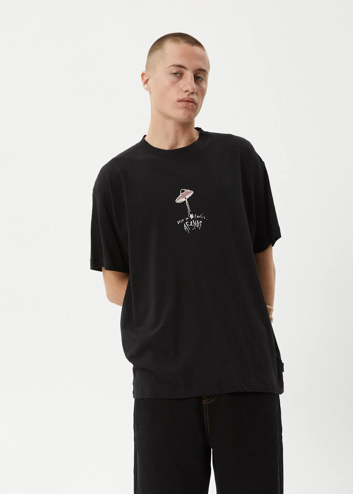AFENDS Mens High Priority - Boxy Tee - Black sold by Afends product image thumbnail 3