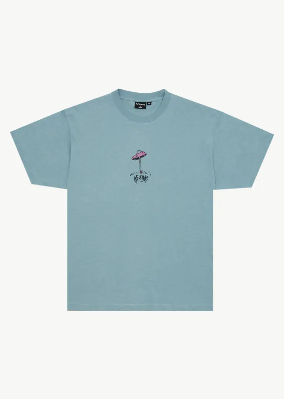 AFENDS Mens High Priority - Boxy Tee - Ocean Spray sold by Afends