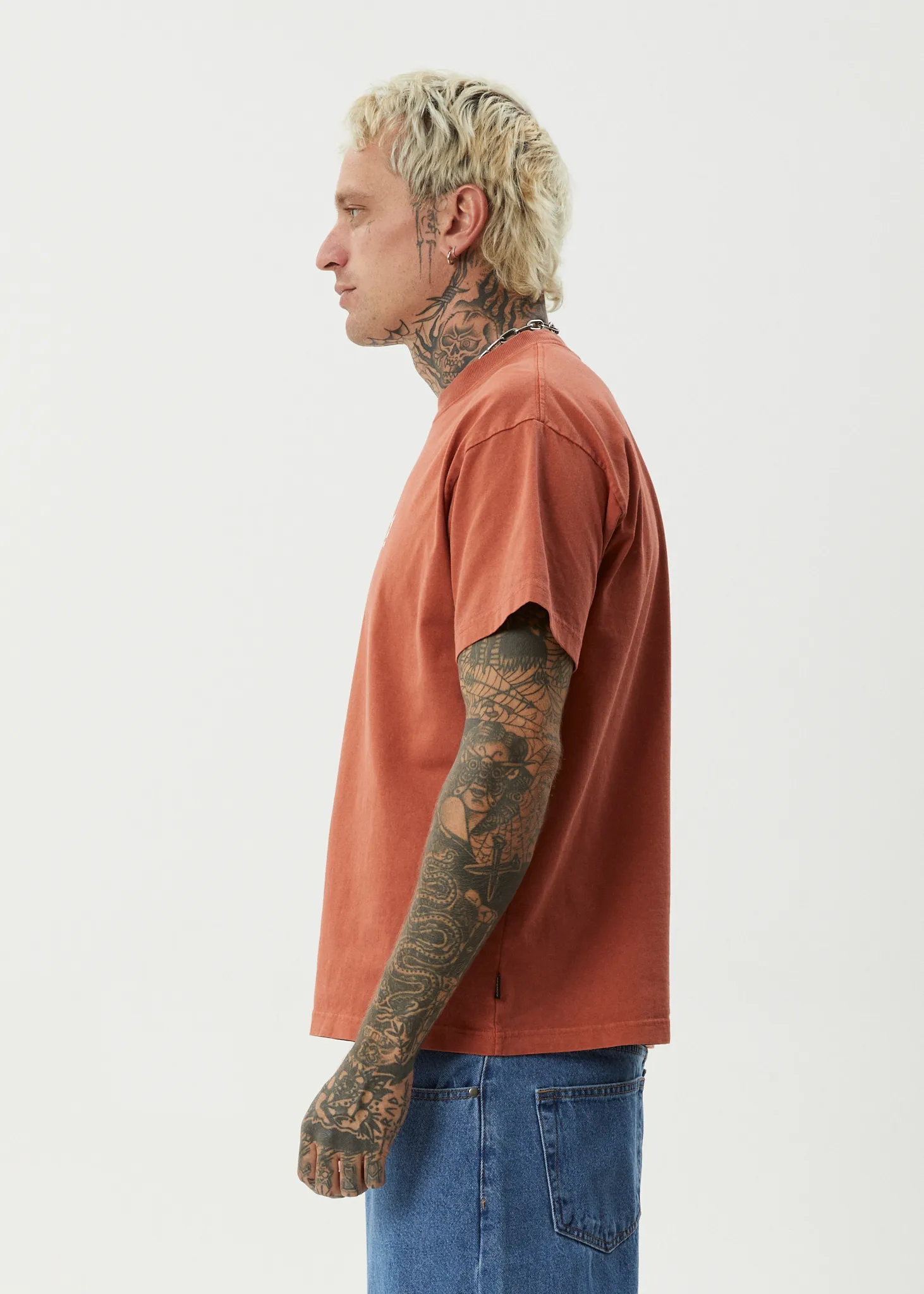 AFENDS Mens Nuts N Bolts - Heavyweight Boxy Tee - Terra sold by Afends product image thumbnail 5