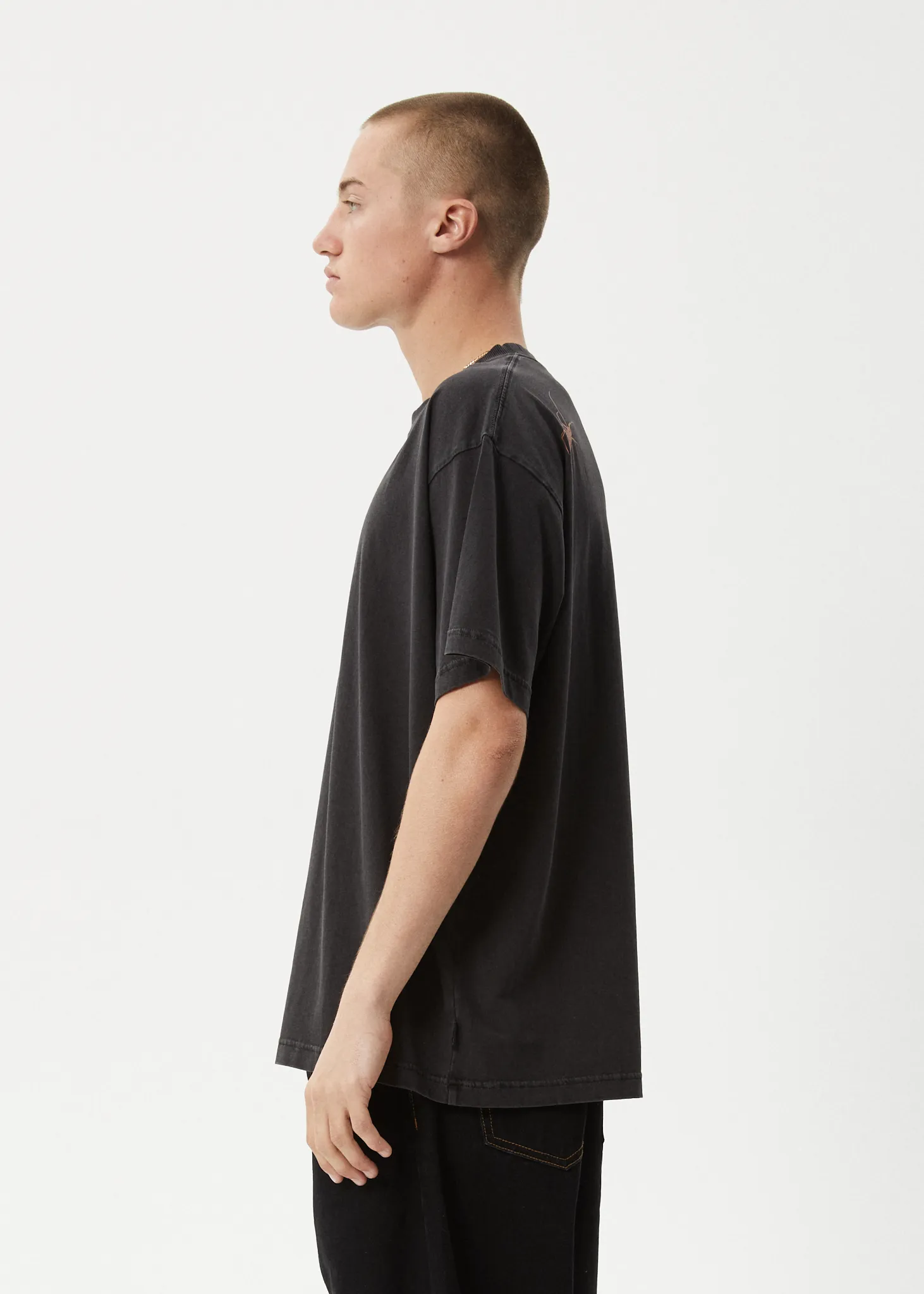 AFENDS Mens Webhead - Boxy Tee - Stone Black sold by Afends product image thumbnail 5