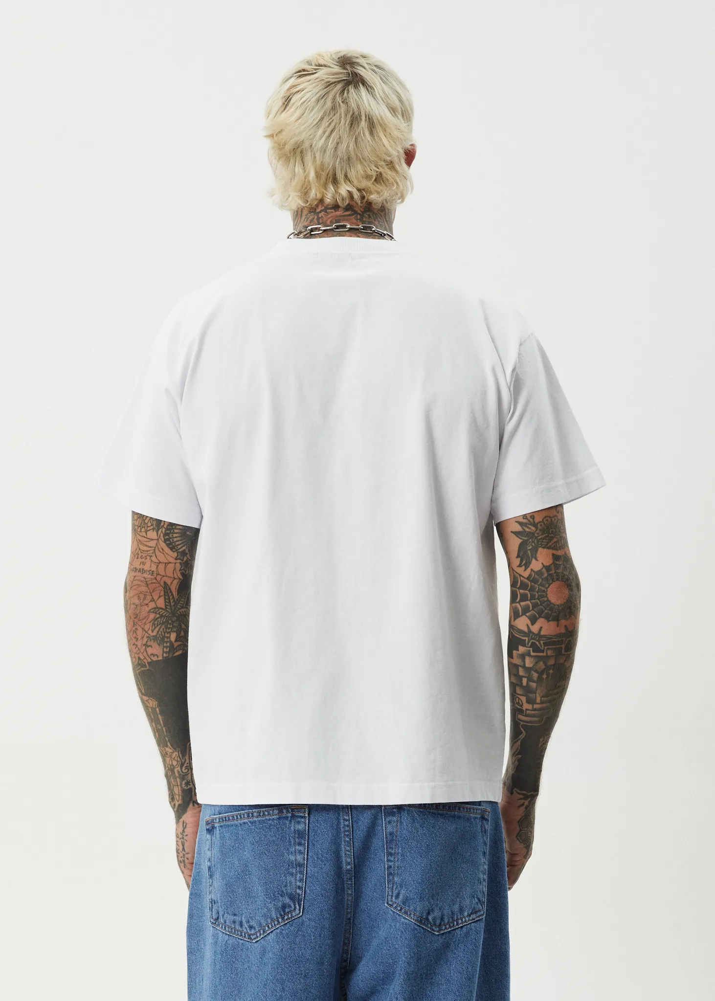 AFENDS Mens Fast Forward - Heavyweight Boxy Tee - White sold by Afends product image thumbnail 5
