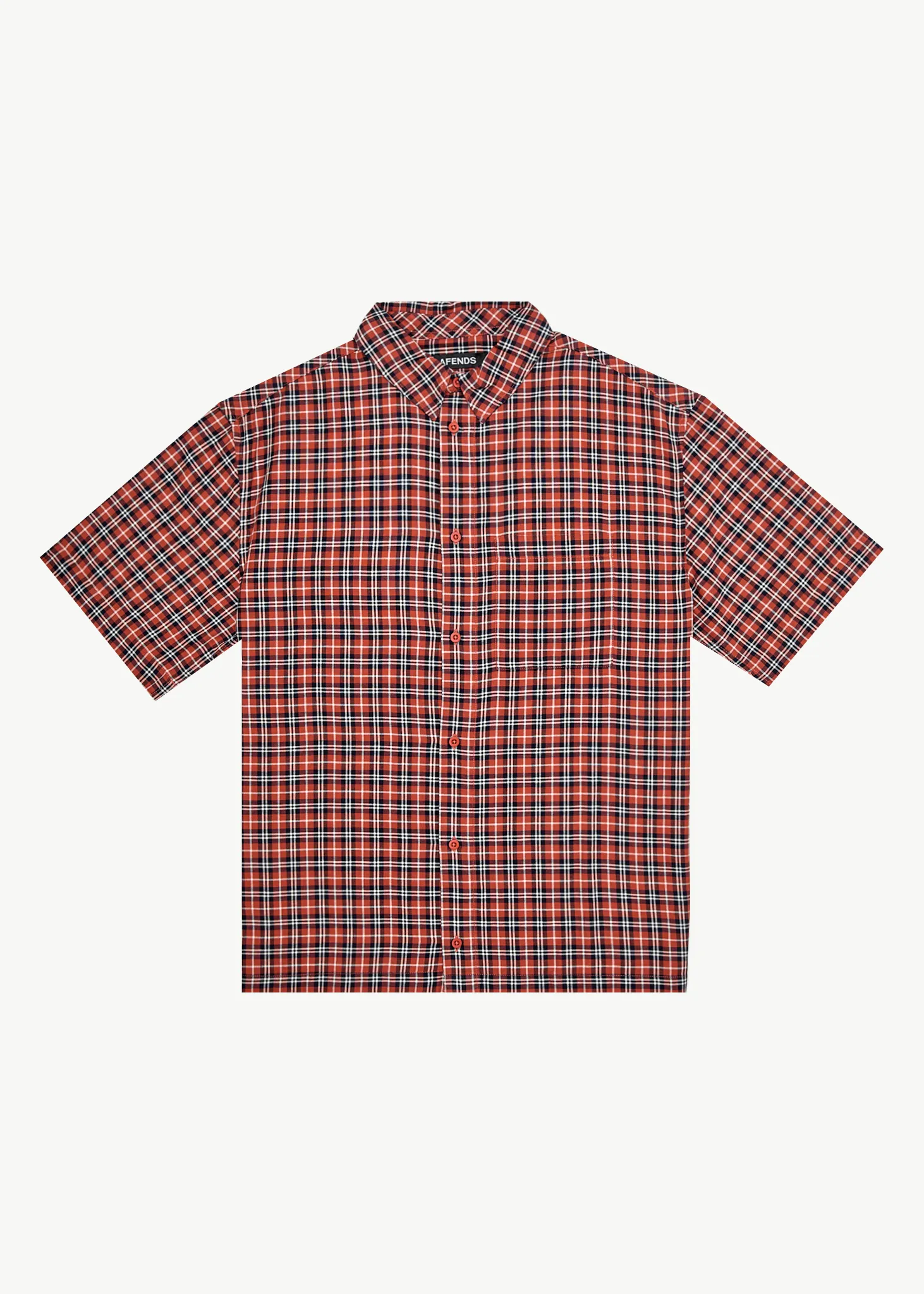 AFENDS Mens Wrecked - Short Sleeve Shirt - Terra sold by Afends