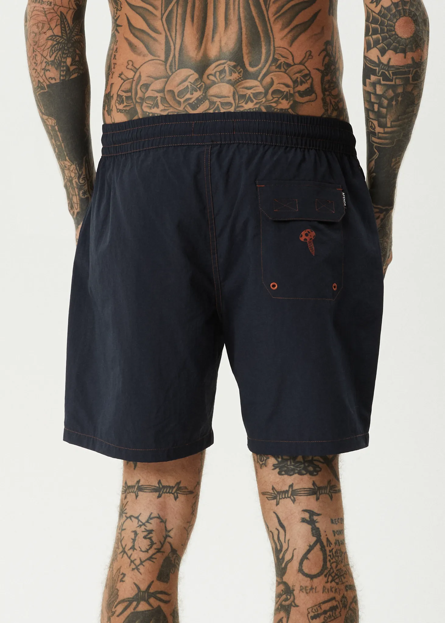 AFENDS Mens Nuts N Bolts - Baywatch Swim Short 18" - Deep Sea sold by Afends product image thumbnail 5