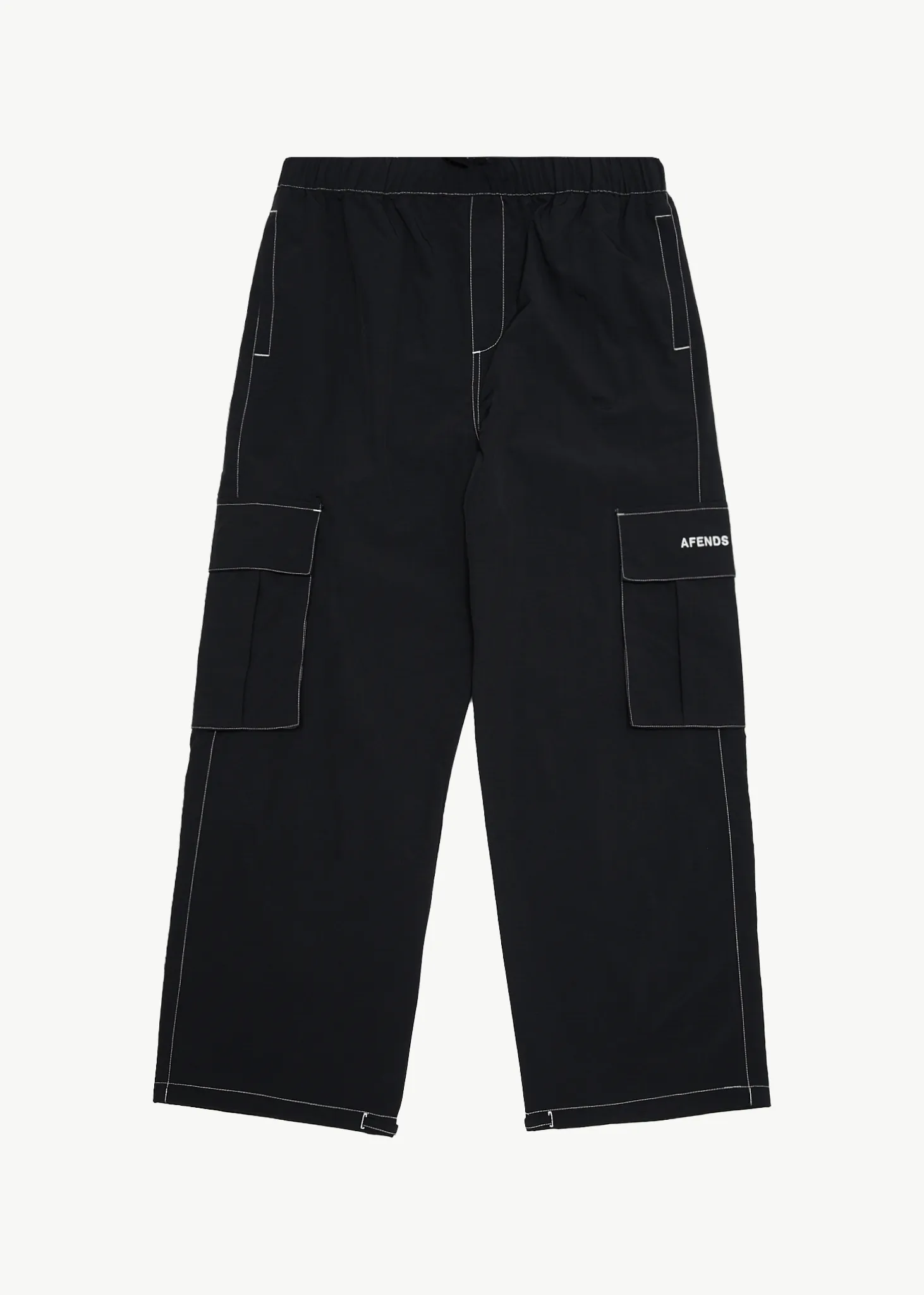 AFENDS Mens Cosmic - Cargo Pant - Black sold by Afends