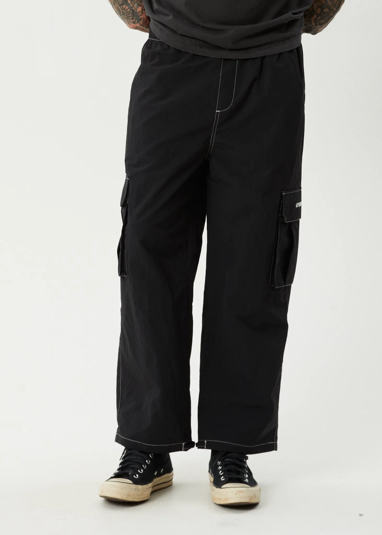 AFENDS Mens Cosmic - Cargo Pant - Black sold by Afends product image thumbnail 3
