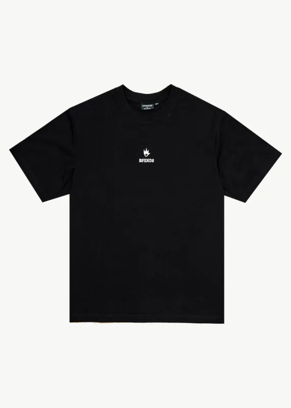 AFENDS Mens Burnin - Retro Tee - Black sold by Afends