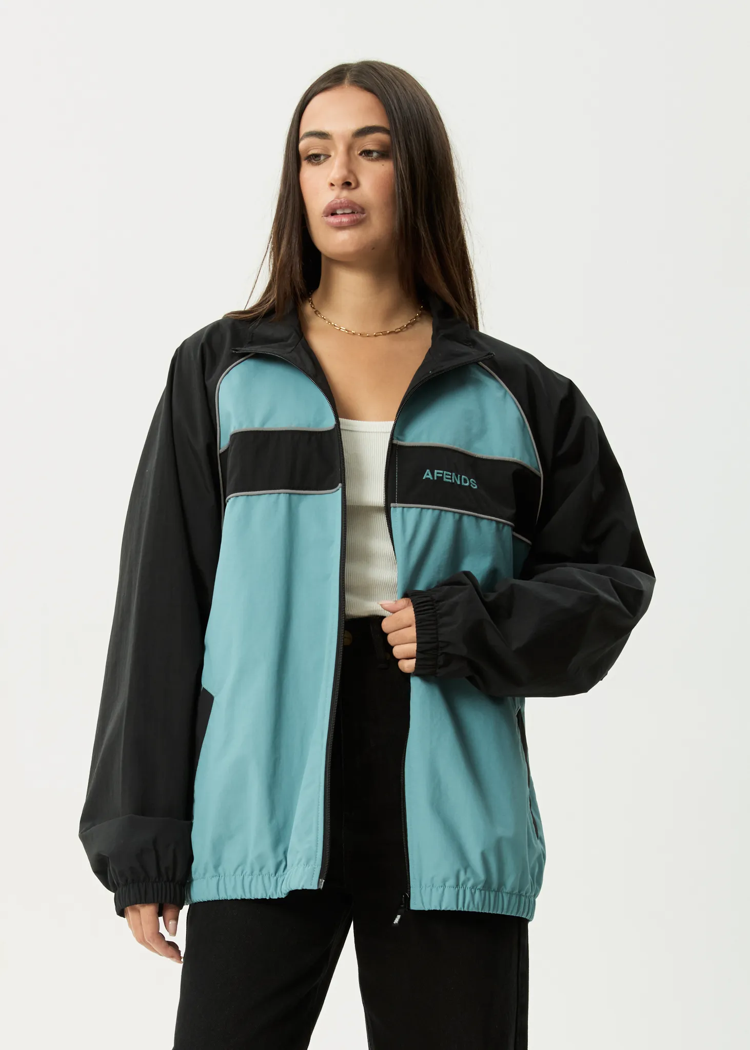 AFENDS Mens Spicy - Sports Spray Jacket - Ocean Spray sold by Afends product image thumbnail 4