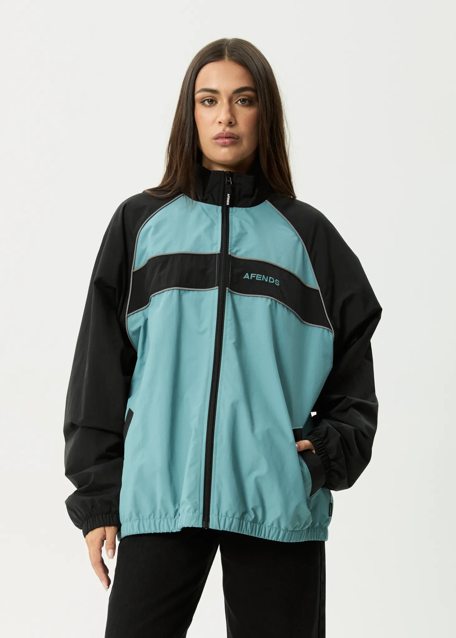 AFENDS Mens Spicy - Sports Spray Jacket - Ocean Spray sold by Afends product image thumbnail 2