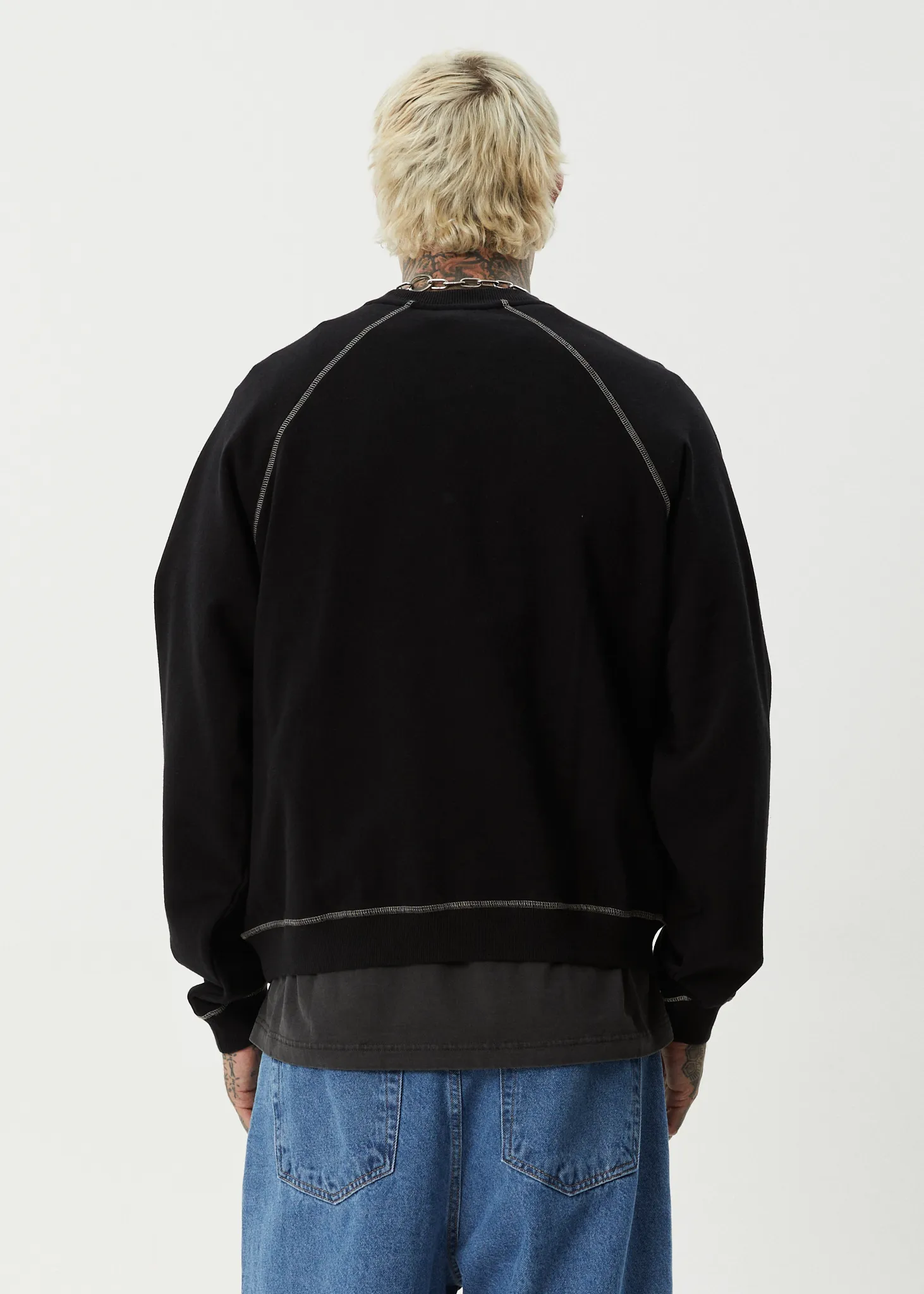 AFENDS Mens Dance Party - Crew Neck Jumper - Black sold by Afends product image thumbnail 5