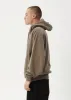 AFENDS Mens Antic - Boxy Hoodie - Fossil sold by Afends