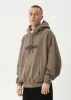 AFENDS Mens Antic - Boxy Hoodie - Fossil sold by Afends