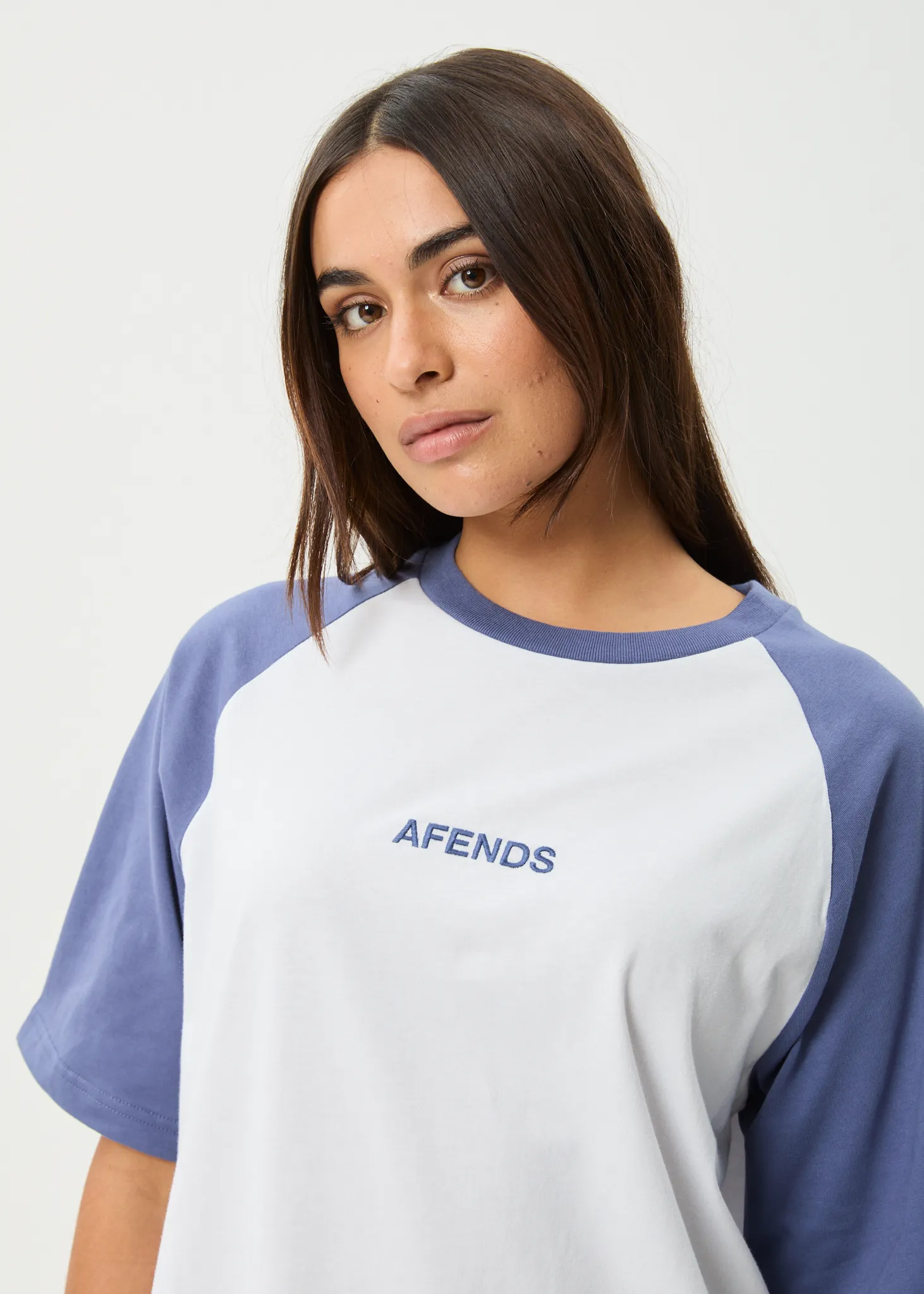AFENDS Womens Ryan - Oversized Raglan Tee - Marlin sold by Afends product image thumbnail 2