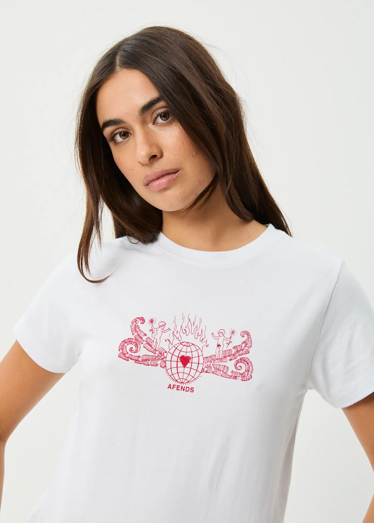 AFENDS Womens Bonfire - Regular Tee - White sold by Afends product image thumbnail 2