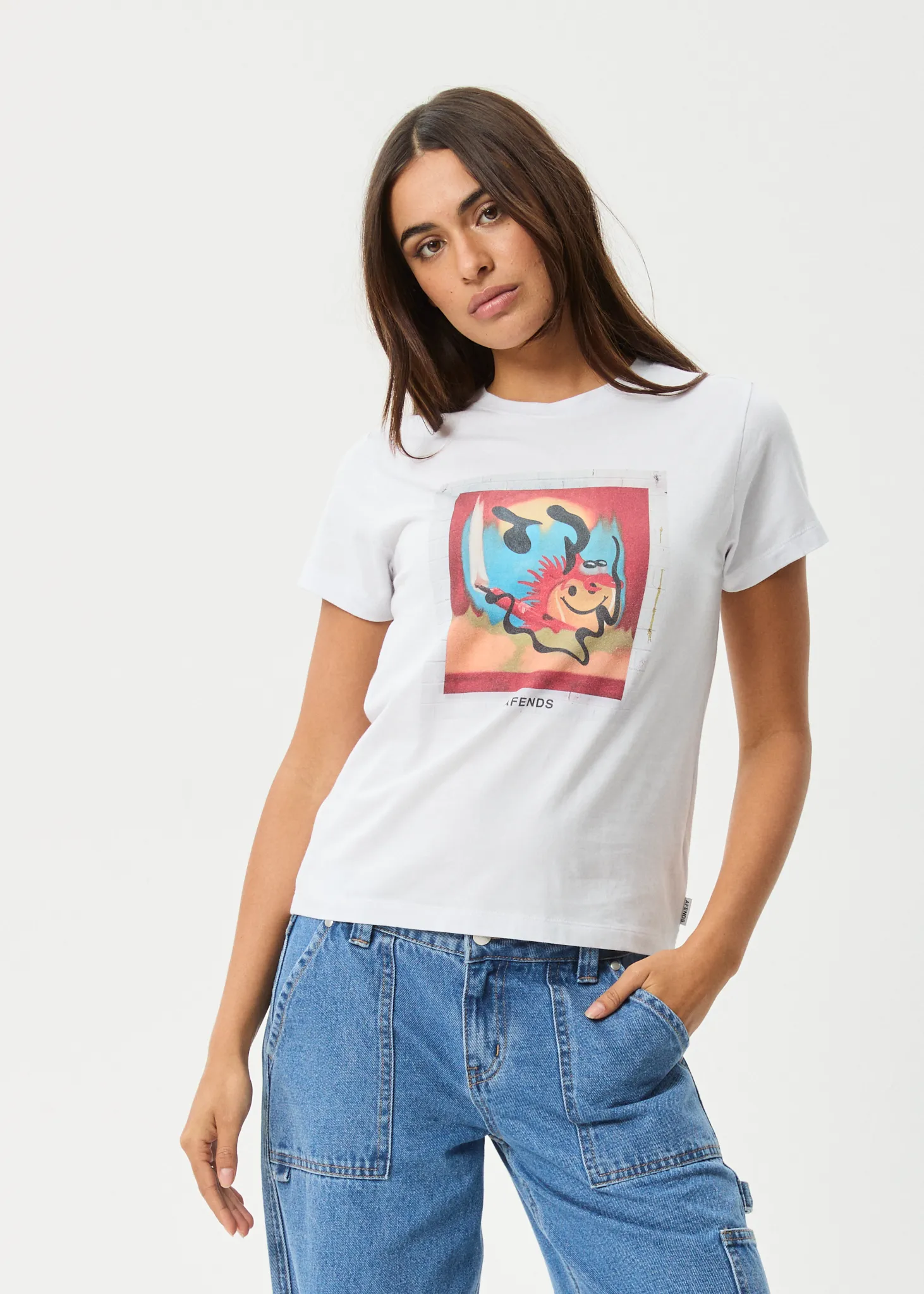AFENDS Womens Apocalypso - Regular Tee - White sold by Afends product image thumbnail 2