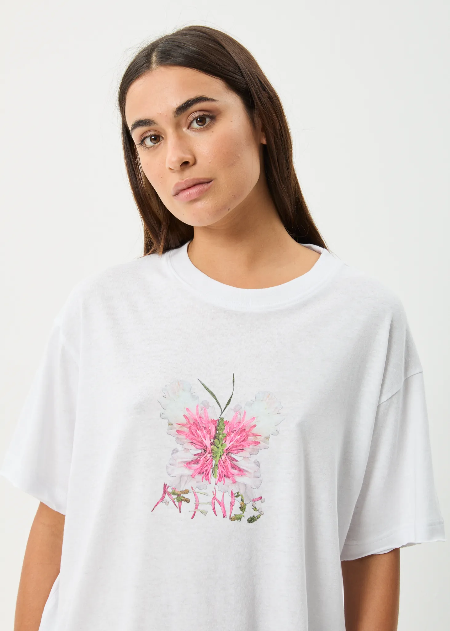 AFENDS Womens Butterfluer - Oversized Tee - White sold by Afends product image thumbnail 2