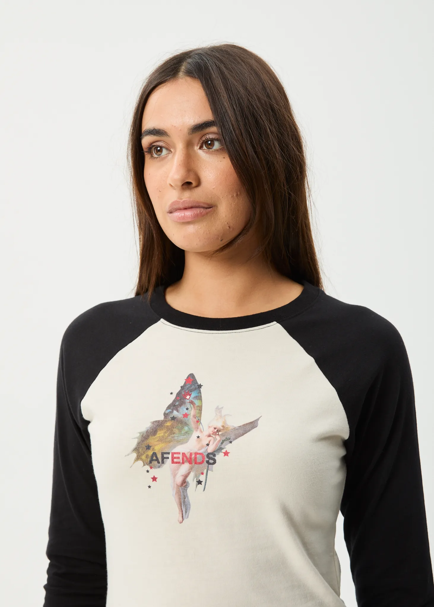 AFENDS Womens Pixie - Long Sleeve Tee - Moonbeam sold by Afends product image thumbnail 2