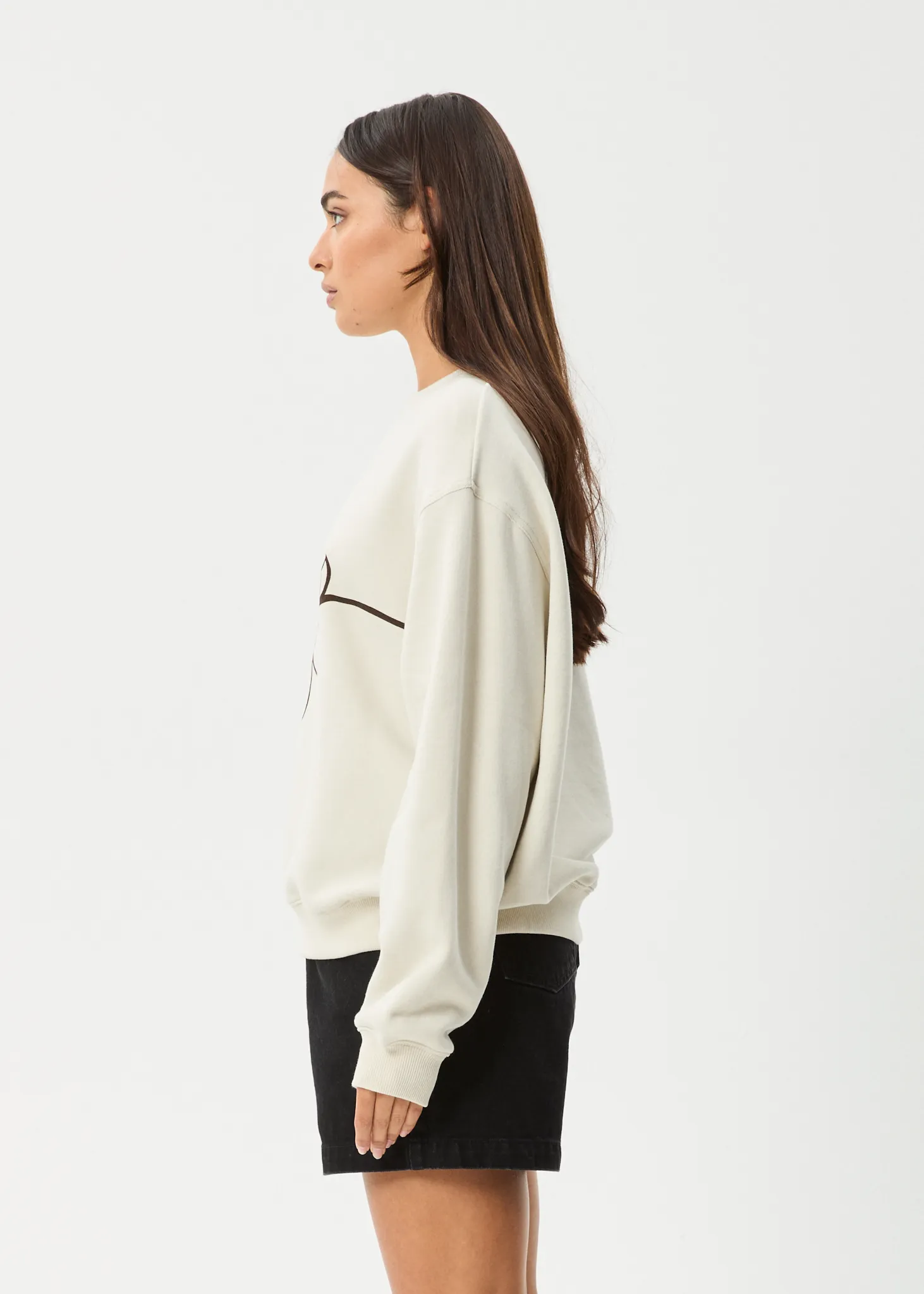 AFENDS Womens Tranquil - Crew Neck Jumper - Moonbeam sold by Afends product image thumbnail 4