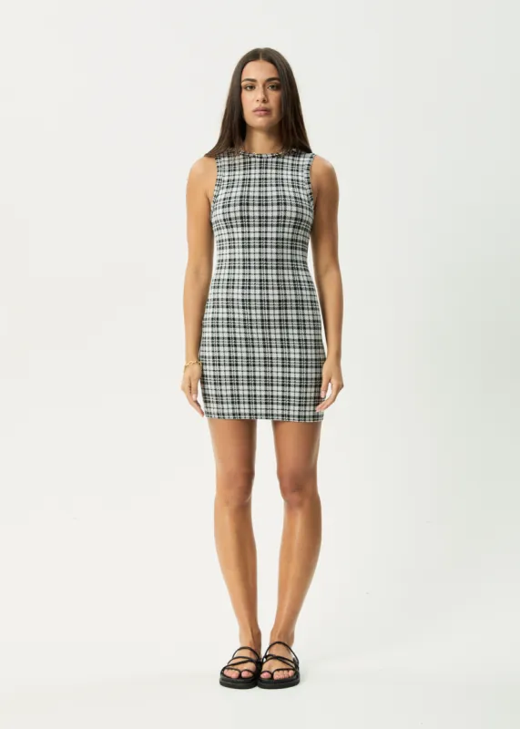 AFENDS Womens Blair - Mini Dress - Black / White made by Afends