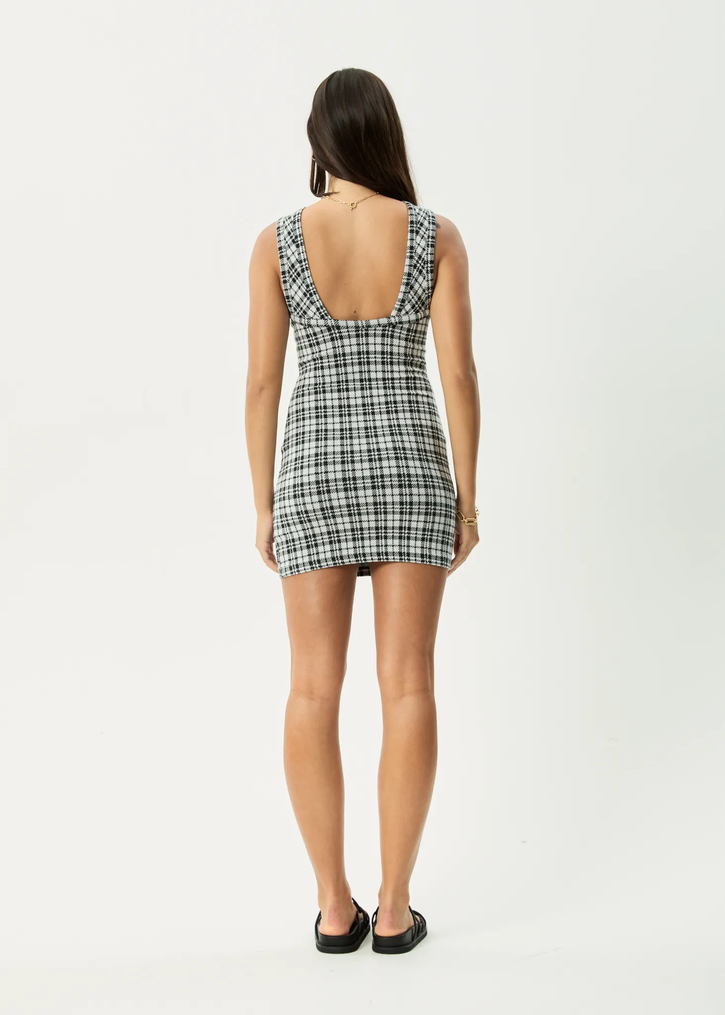 AFENDS Womens Blair - Mini Dress - Black / White sold by Afends product image thumbnail 5
