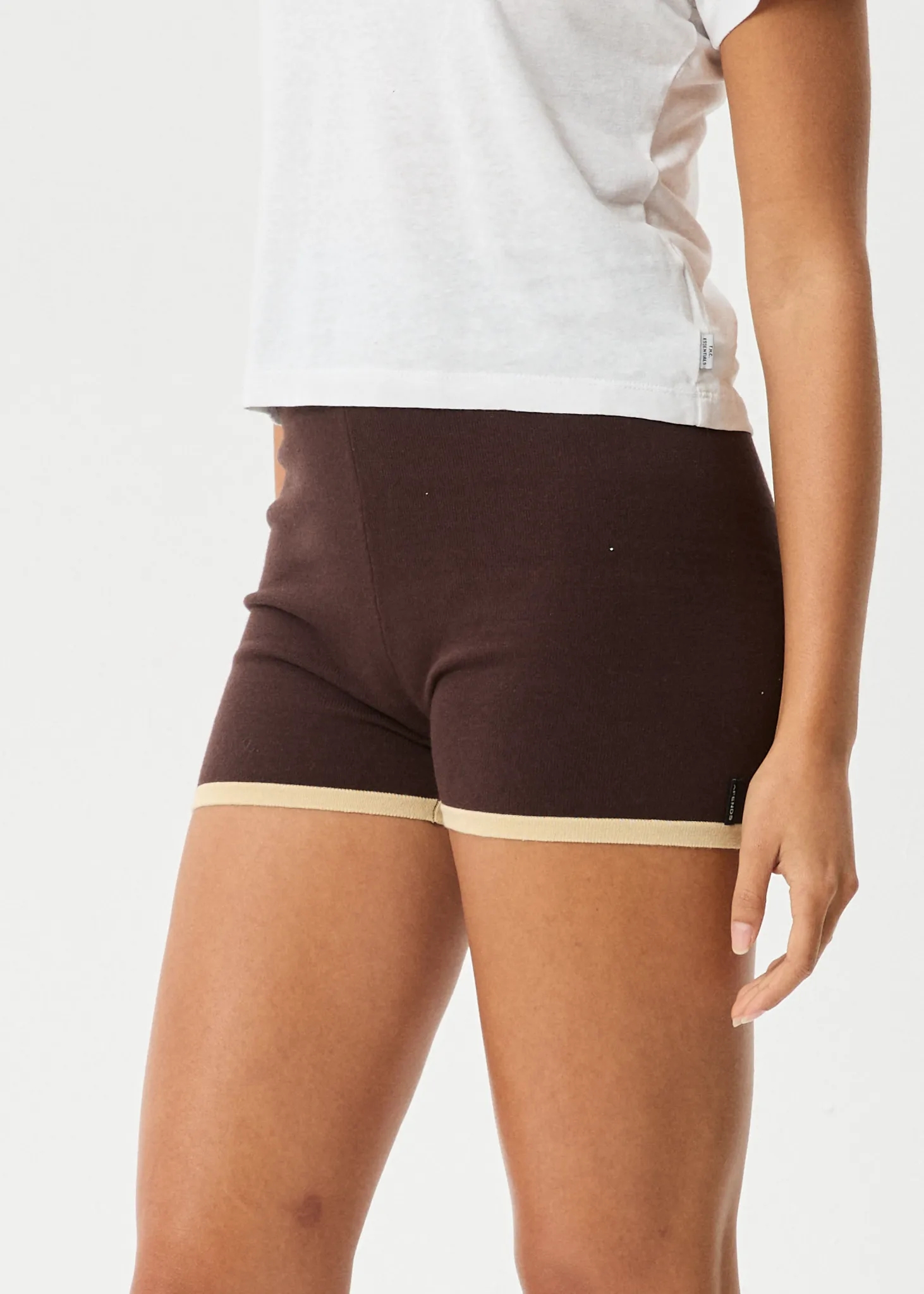 AFENDS Womens Set Fire - Knit Short - Coffee sold by Afends product image thumbnail 4