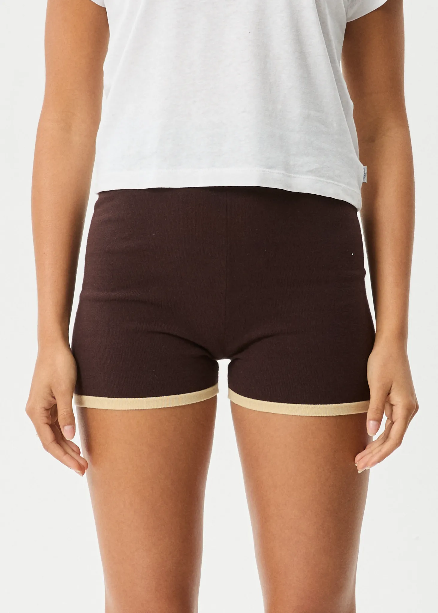 AFENDS Womens Set Fire - Knit Short - Coffee sold by Afends product image thumbnail 3
