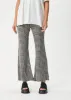 AFENDS Womens Asta - Seersucker Flare Pant - Steel Check sold by Afends