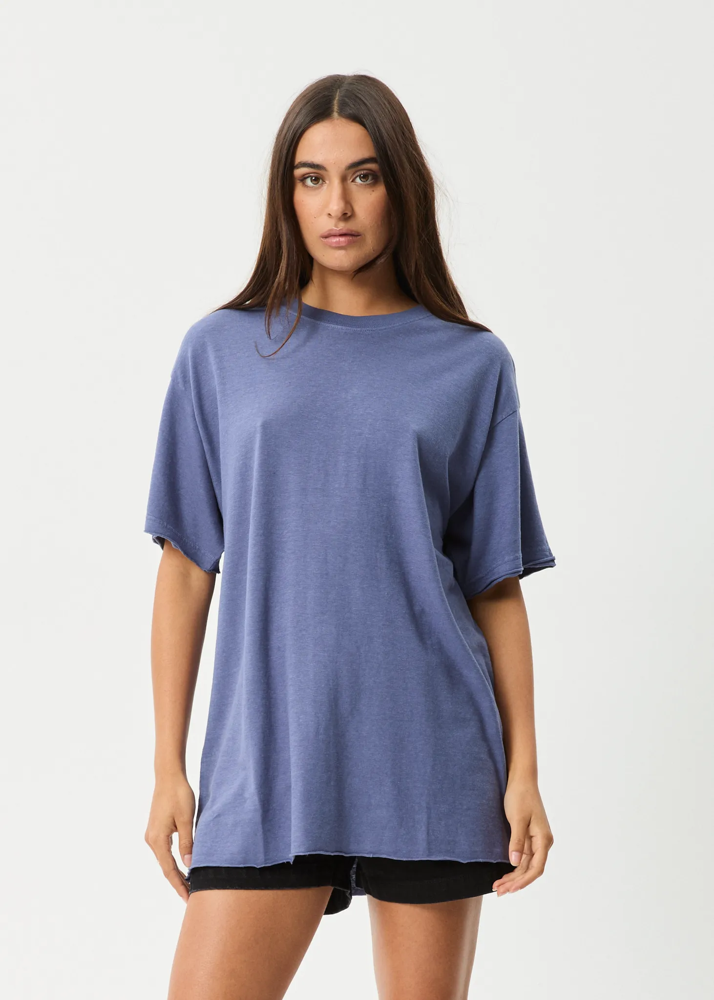 AFENDS Womens Slay - Oversized Tee - Washed Marlin sold by Afends