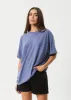 AFENDS Womens Slay - Oversized Tee - Washed Marlin sold by Afends