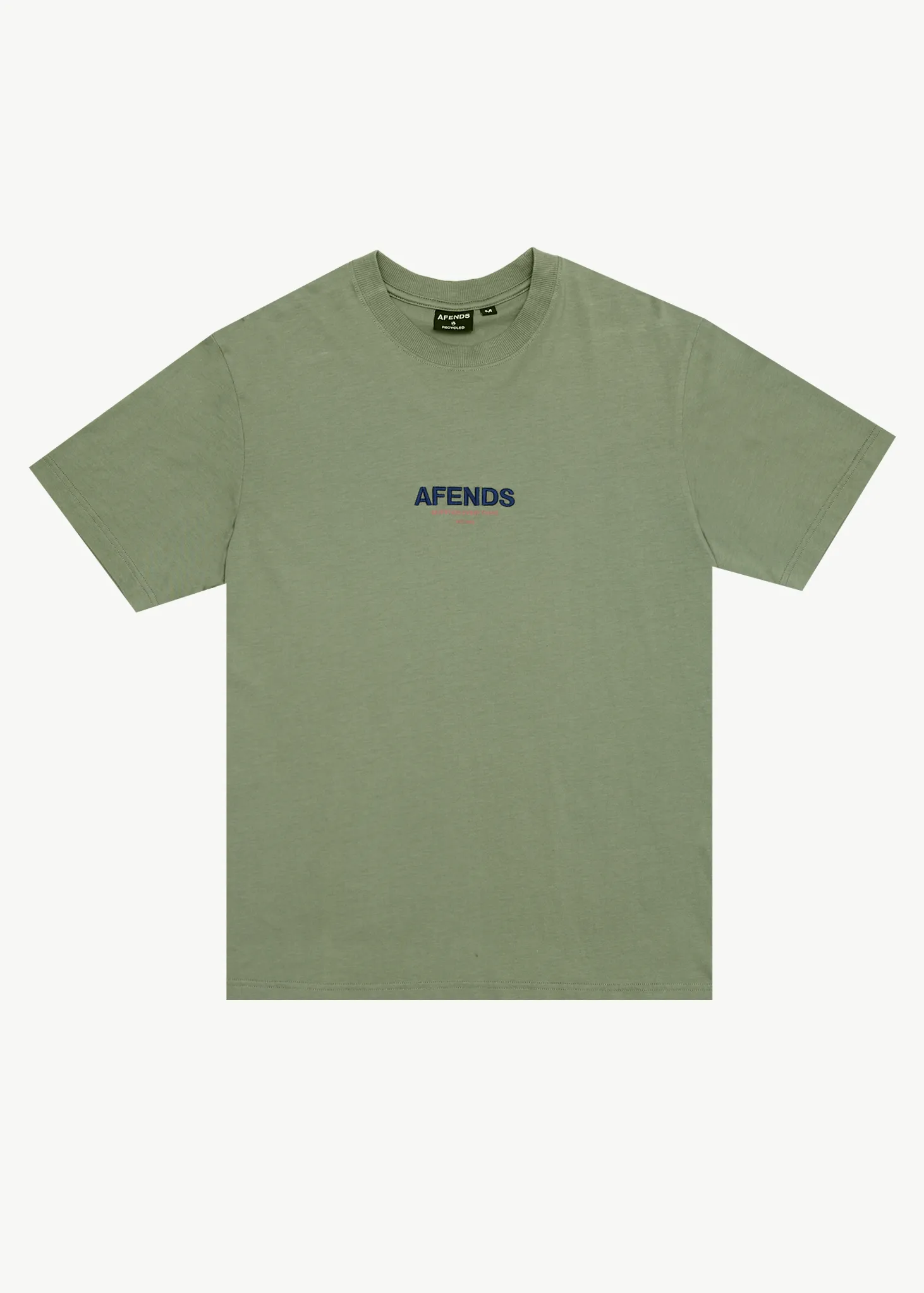 AFENDS Mens Vinyl - Retro Tee - Oil Green sold by Afends