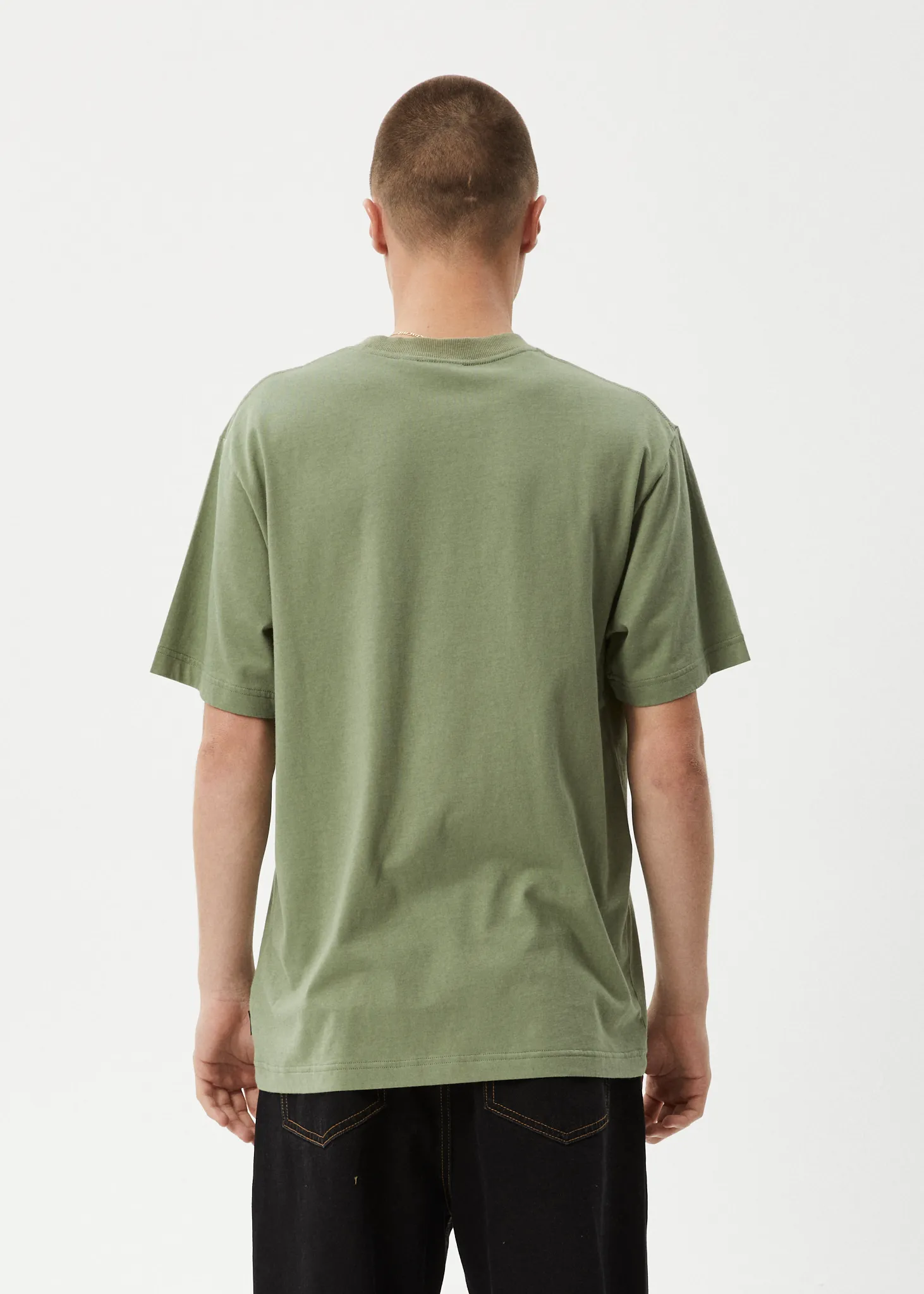 AFENDS Mens Vinyl - Retro Tee - Oil Green sold by Afends product image thumbnail 5