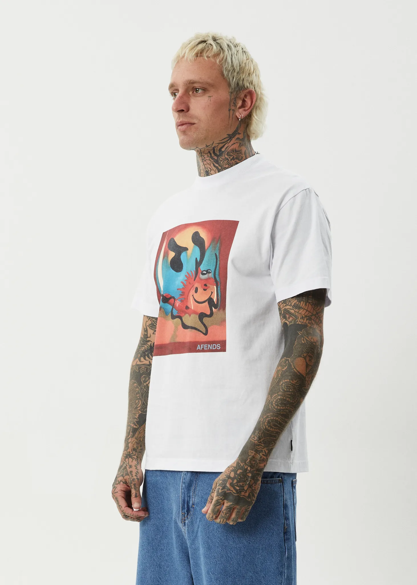 AFENDS Mens Apocalypso - Retro Tee - White sold by Afends product image thumbnail 3