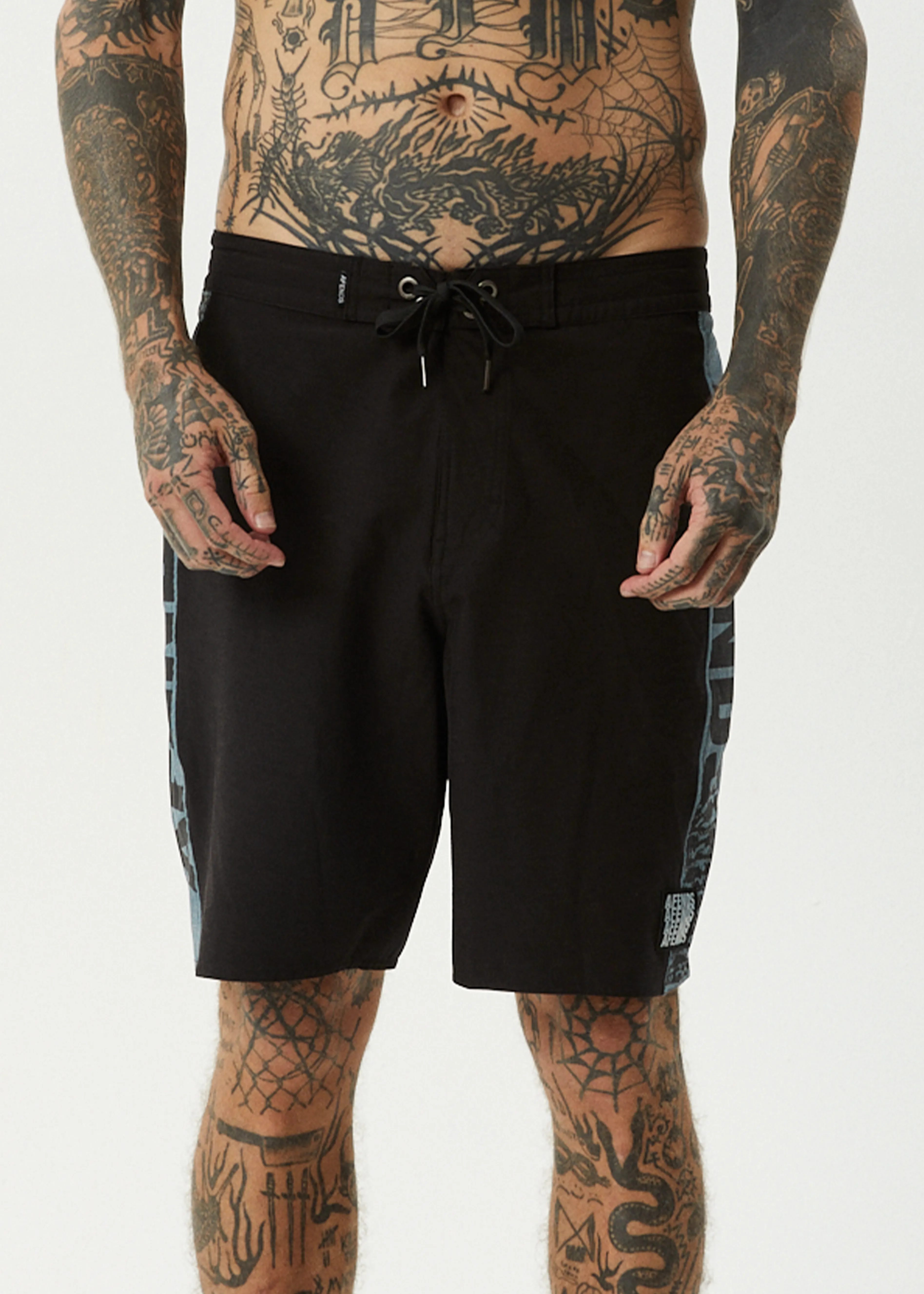 AFENDS Mens Tread - Surf Related Boardshort 20" - Black sold by Afends product image thumbnail 3