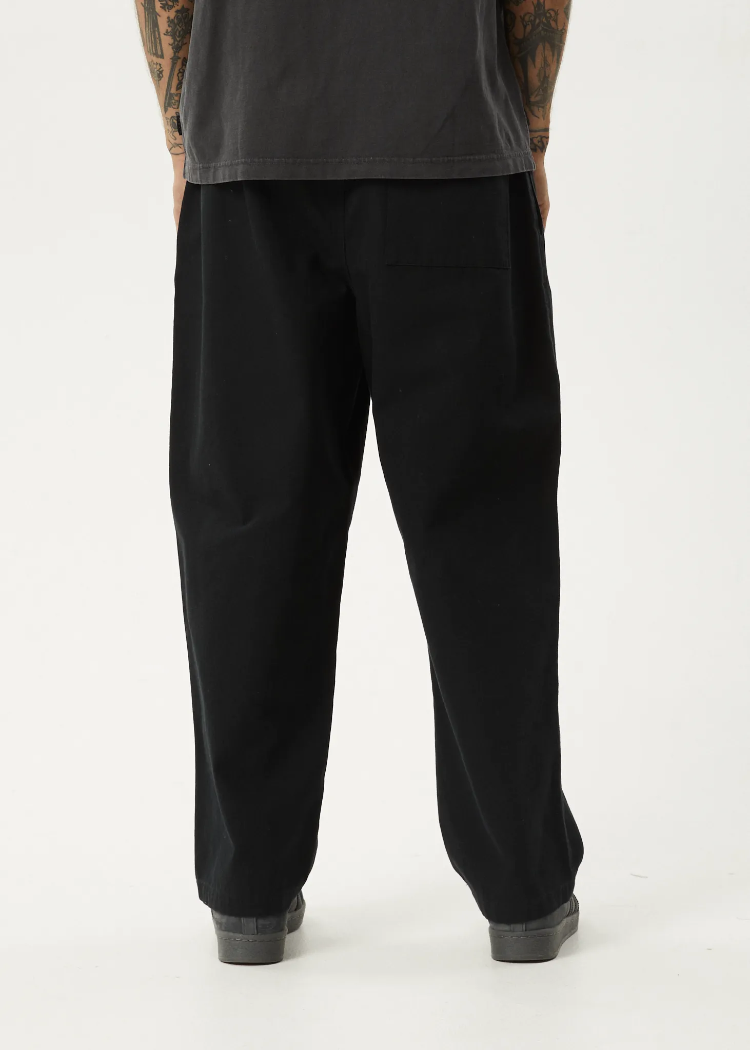 AFENDS Mens Ninety Eights - Elastic Waist Pant - Black sold by Afends product image thumbnail 5