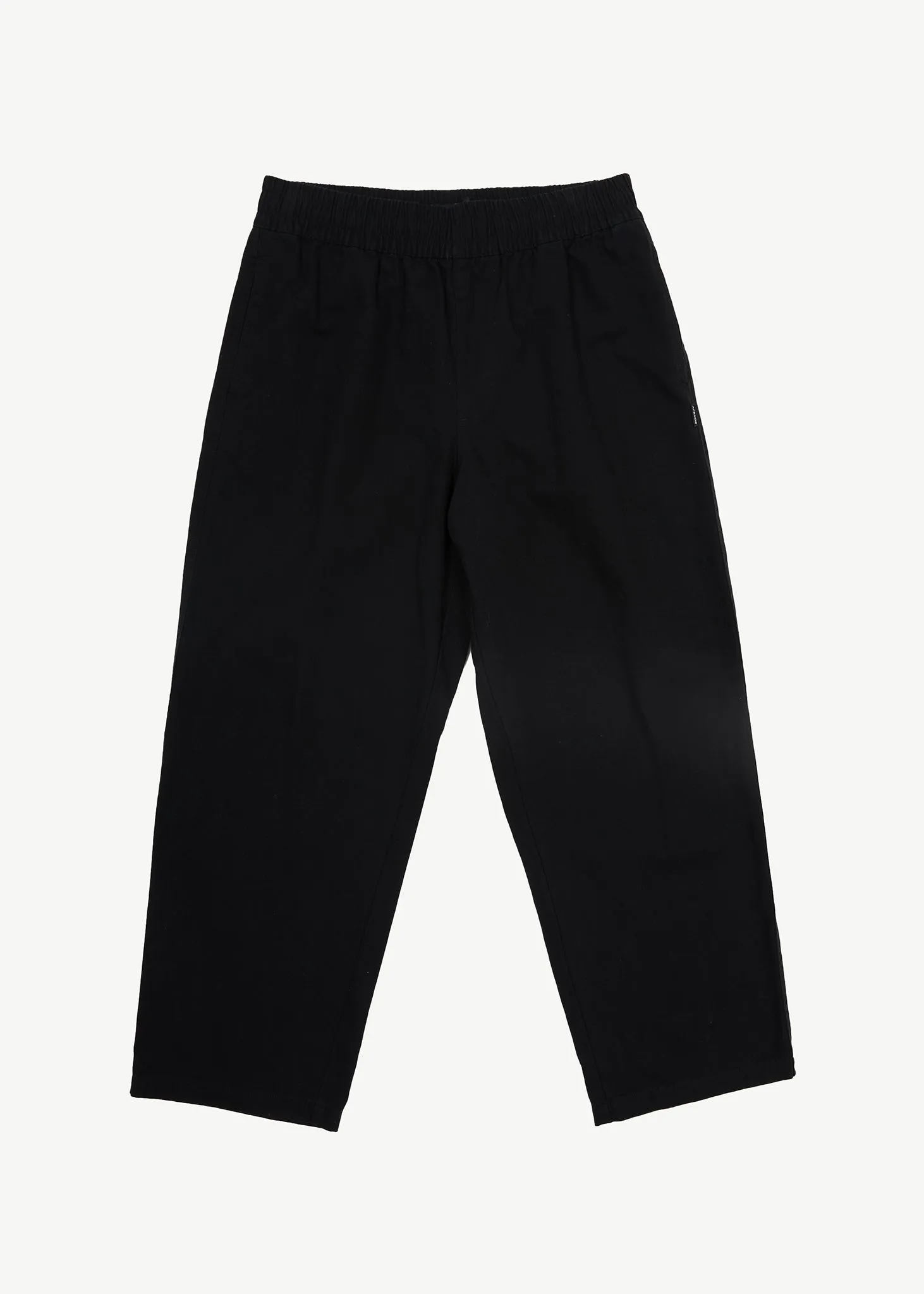 AFENDS Mens Ninety Eights - Elastic Waist Pant - Black sold by Afends