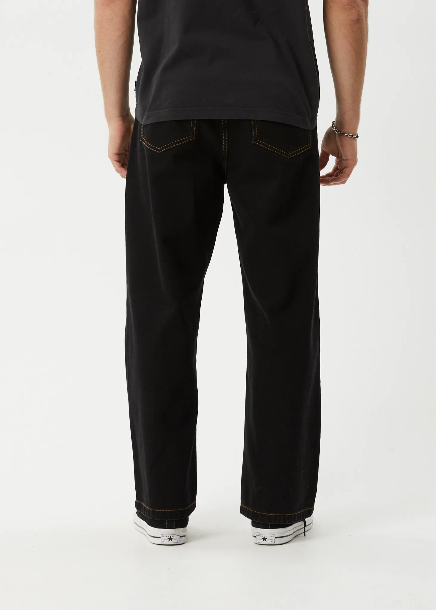 AFENDS Mens Pablo - Denim Baggy Jean - Washed Black sold by Afends product image thumbnail 5