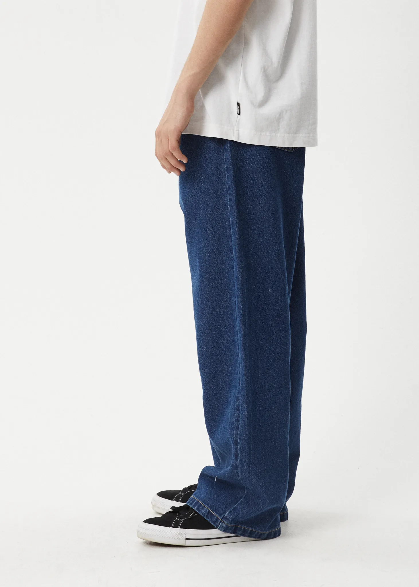 AFENDS Mens Pablo - Denim Baggy Jean - Authentic Blue sold by Afends product image thumbnail 5