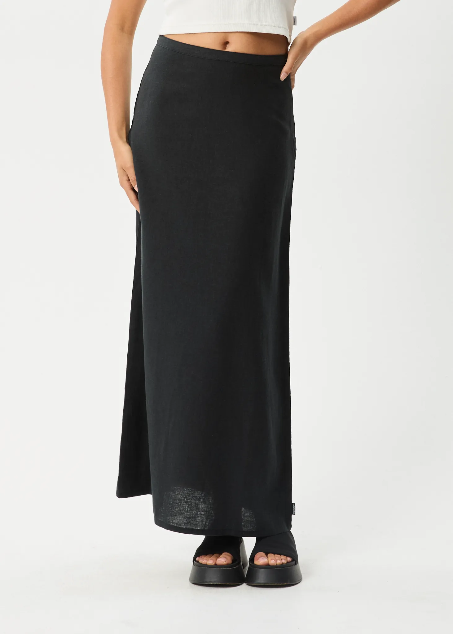 AFENDS Womens Lilo - Maxi Skirt - Black sold by Afends product image thumbnail 2