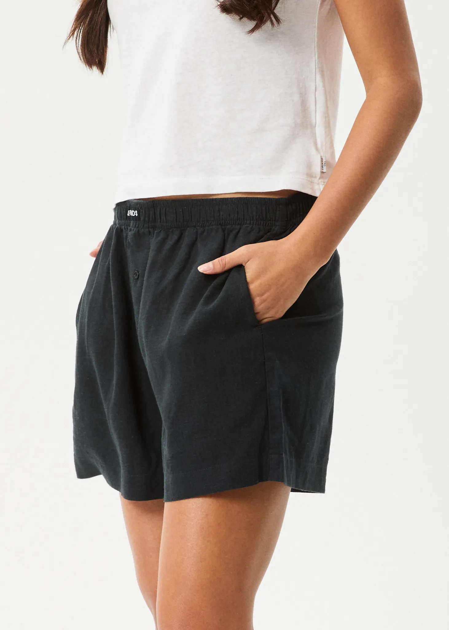 AFENDS Womens Lilo - Boxer Short - Black sold by Afends product image thumbnail 3