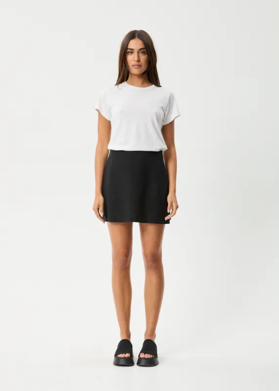 AFENDS Womens Lilo - Mini Skirt - Black sold by Afends