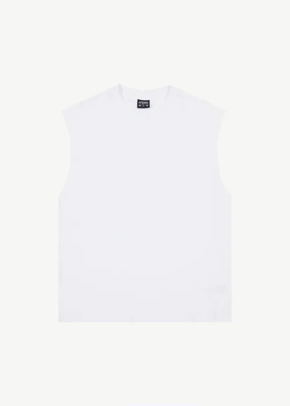 AFENDS Mens Vacation - Sleeveless Tee - White sold by Afends