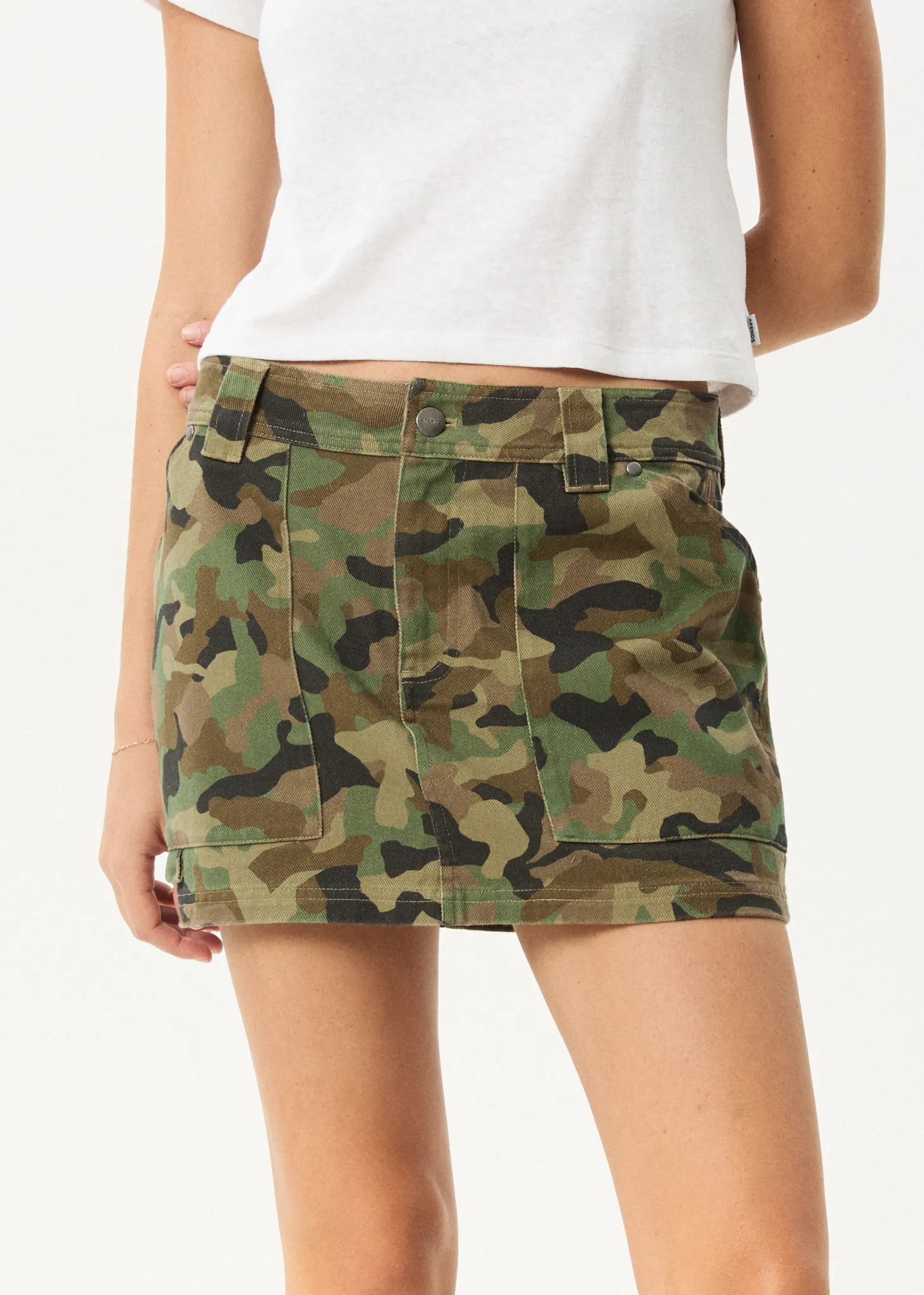 AFENDS Womens Hidden - Low Rise Workwear Skirt - Hidden sold by Afends product image thumbnail 3