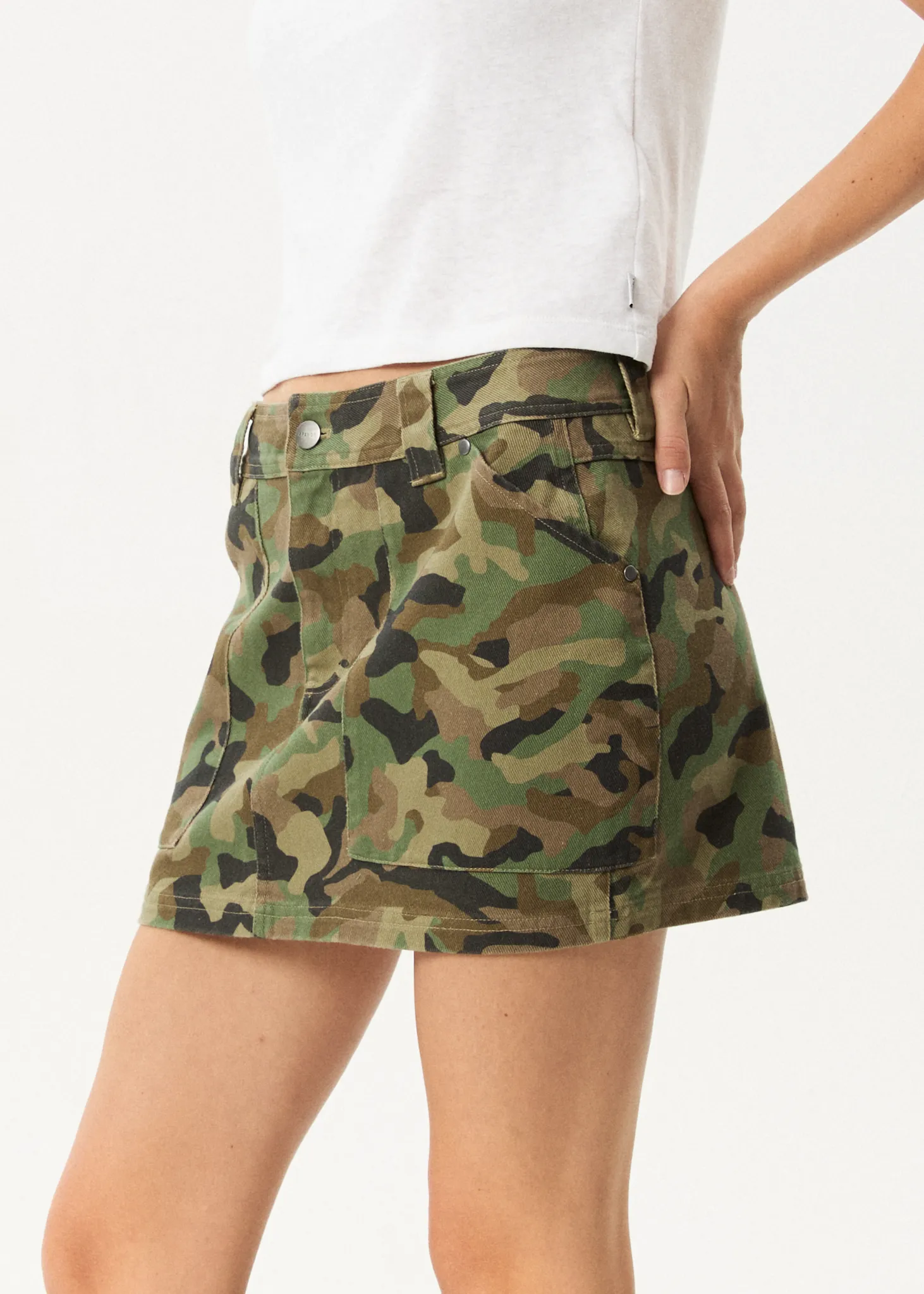 AFENDS Womens Hidden - Low Rise Workwear Skirt - Hidden sold by Afends product image thumbnail 4