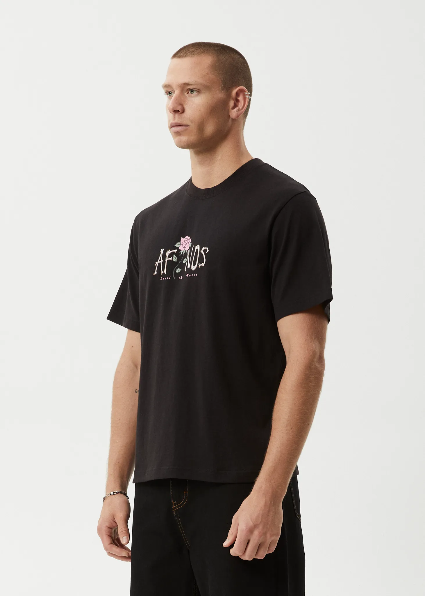 AFENDS Mens Smell The Roses - Retro Tee - Black sold by Afends product image thumbnail 4