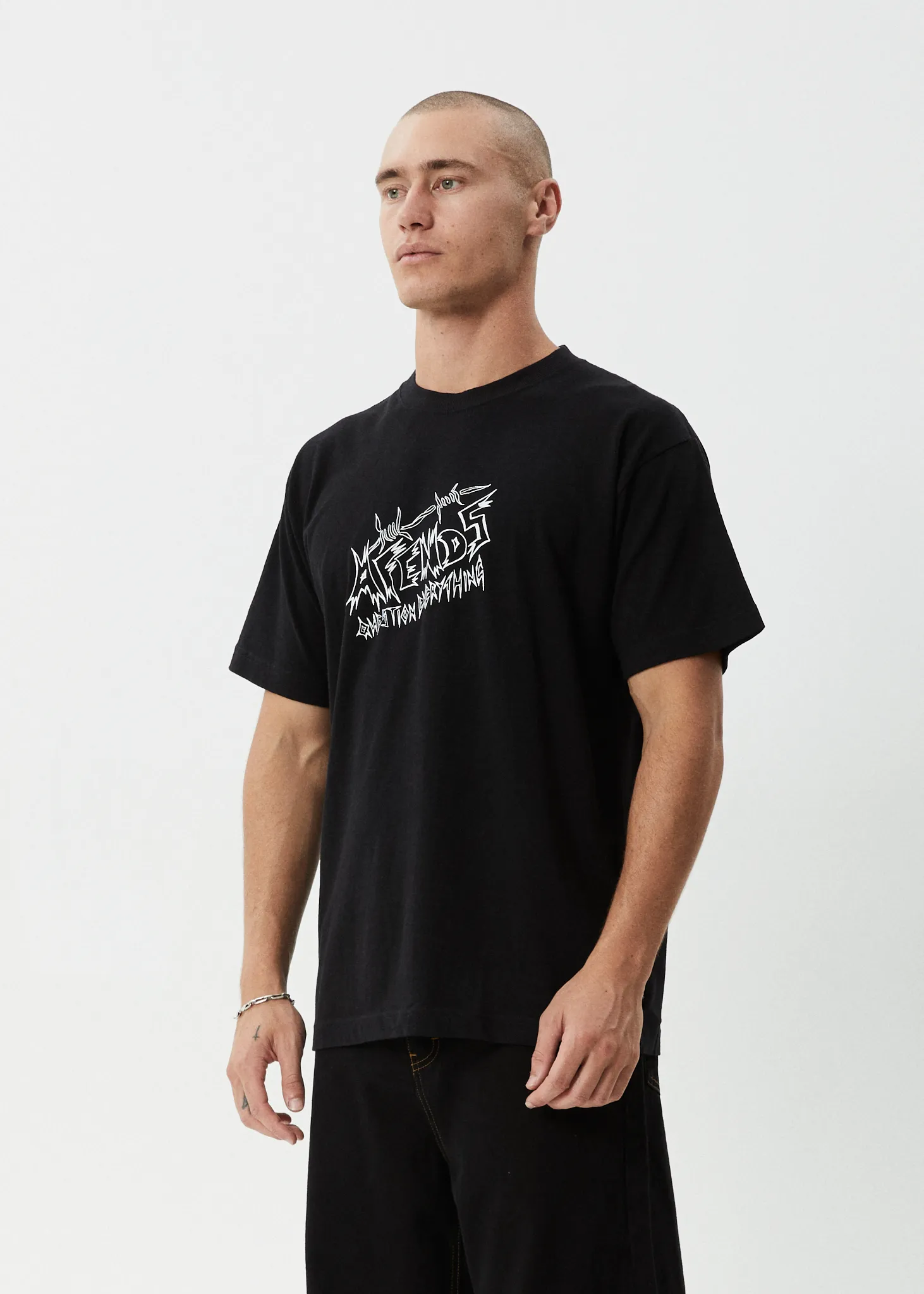 AFENDS Mens Moments - Boxy Tee - Black sold by Afends product image thumbnail 4