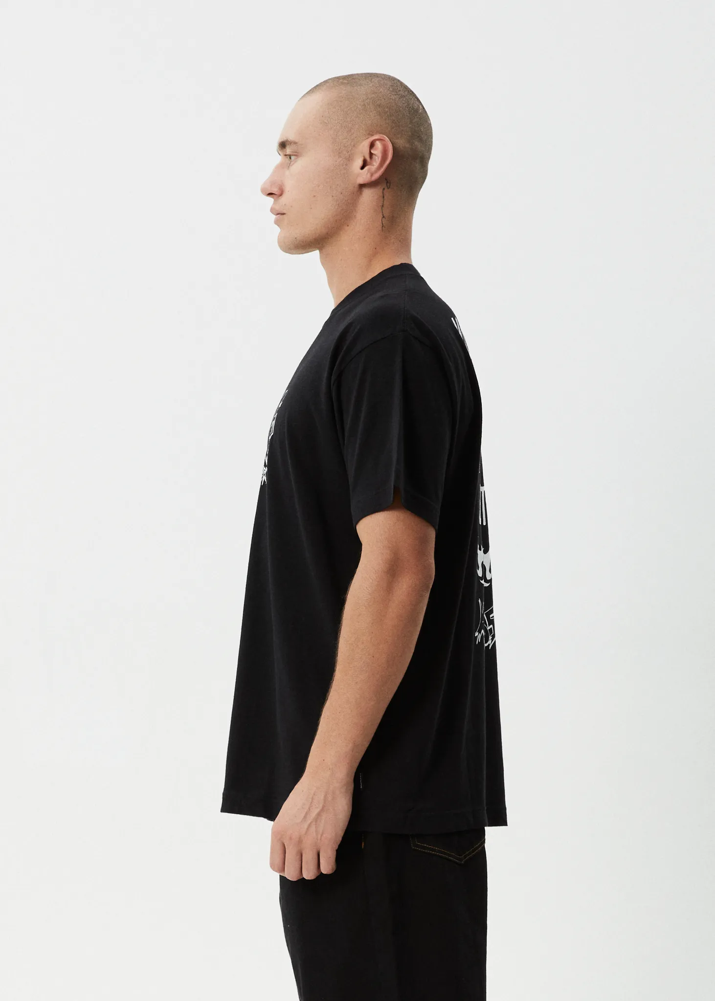 AFENDS Mens Moments - Boxy Tee - Black sold by Afends product image thumbnail 5