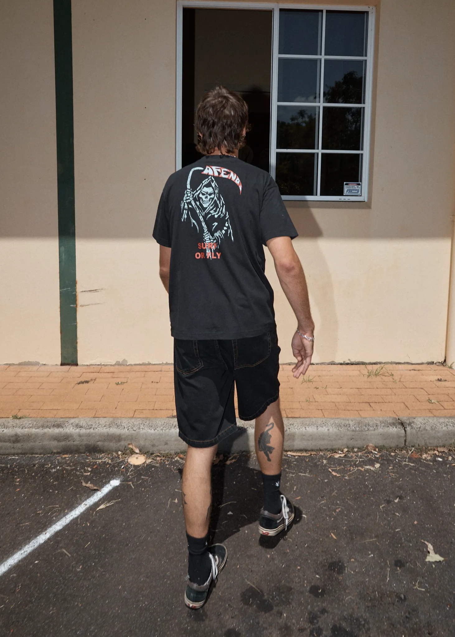 AFENDS Mens Surf Or Fly - Boxy Tee - Black sold by Afends product image thumbnail 2