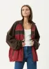 AFENDS Mens Spicy - Sports Spray Jacket - Burgundy sold by Afends