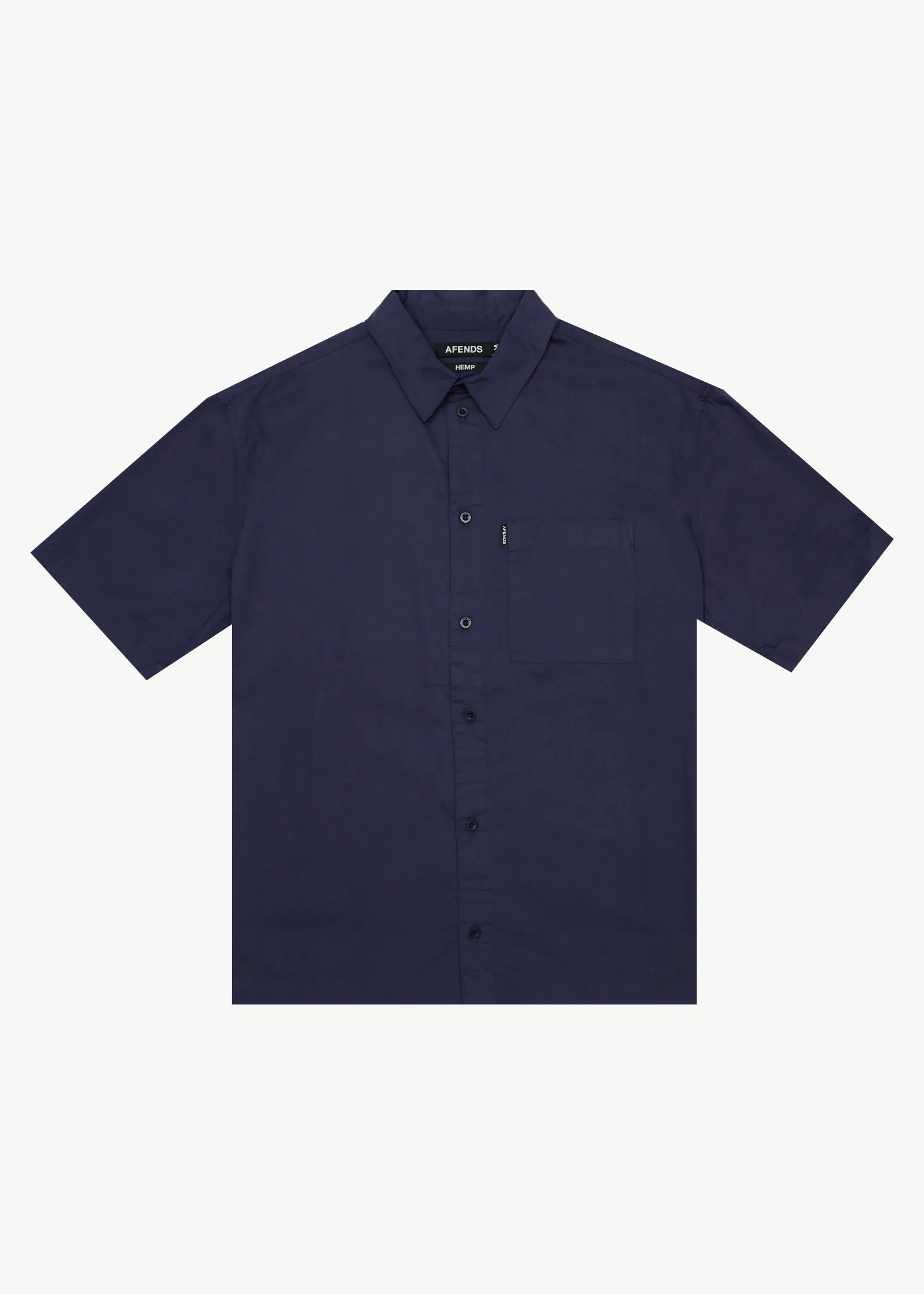 AFENDS Mens Everyday - Short Sleeve Shirt - Deep Sea sold by Afends